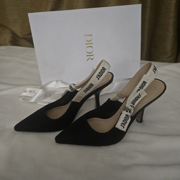 Dior Shoes - J'Adior Slingback PumpBlack Technical Fabric 37/ US 6.5